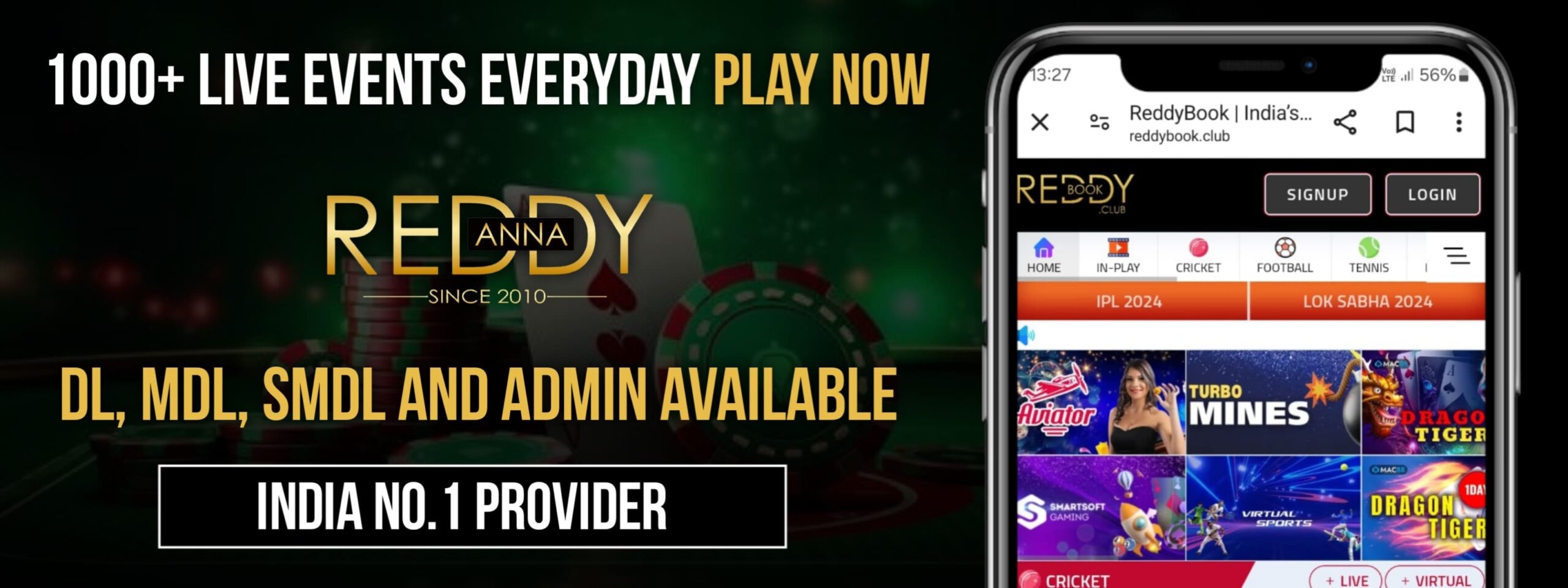 Live betting panel preview